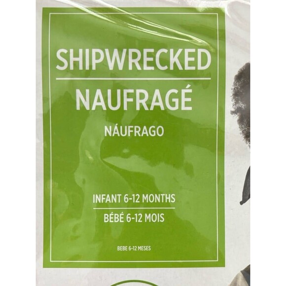 Infant Baby Boy Pirate Halloween Costume Shipwrecked 3 Piece Set Size 6-12mo New - Picture 3 of 7